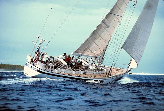 Alaska Eagle was so slow for her rating she was nicknamed Alaska Beagle by the other Whitbread crews © SW